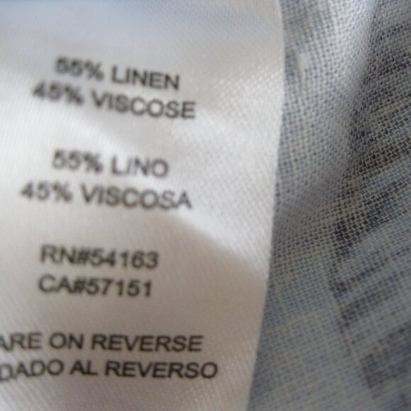 Margaritaville Island Reserve Women Linen Blend Shorts blue tropical floral M - Picture 8 of 14